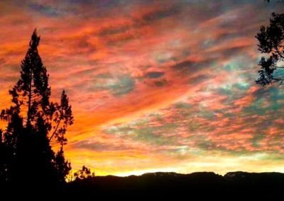 Sunset from the Mirador Hostel